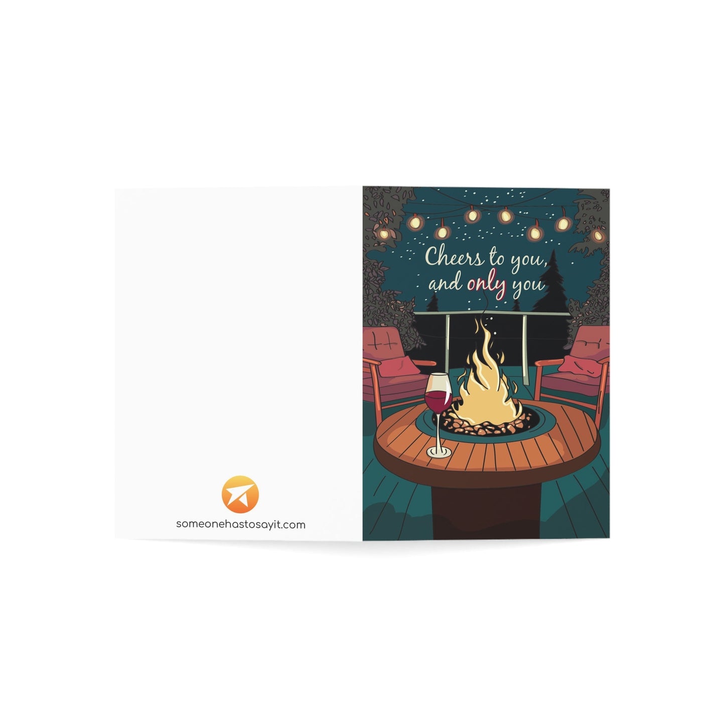 Divorce Greeting Card, Cheers to You (and Only You) - Someone Has to Say It