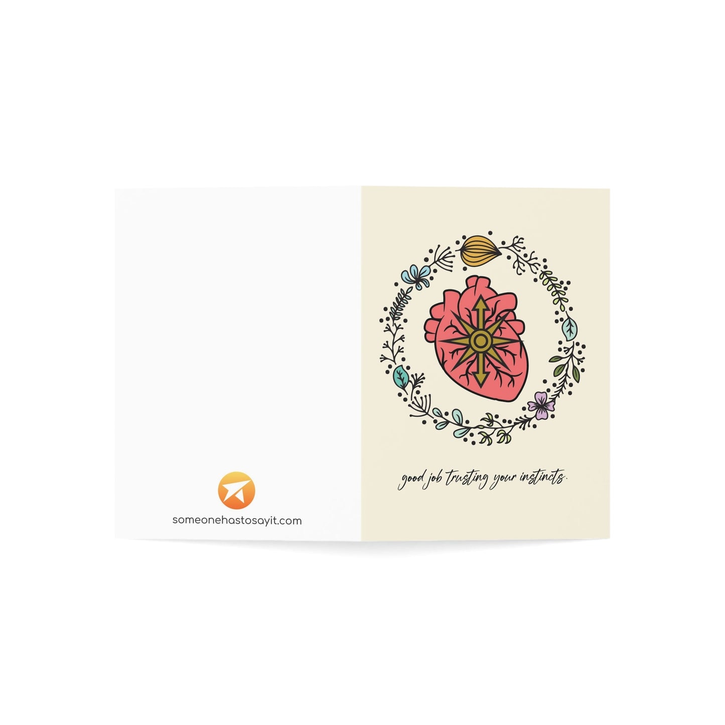 Divorce Greeting Card, Good Job Trusting Your Instincts - Someone Has to Say It