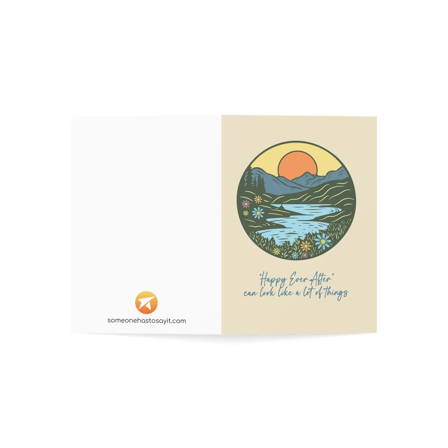 Divorce Greeting Card, Happy Every After Can Look Like a Lot of Things - Someone Has to Say It