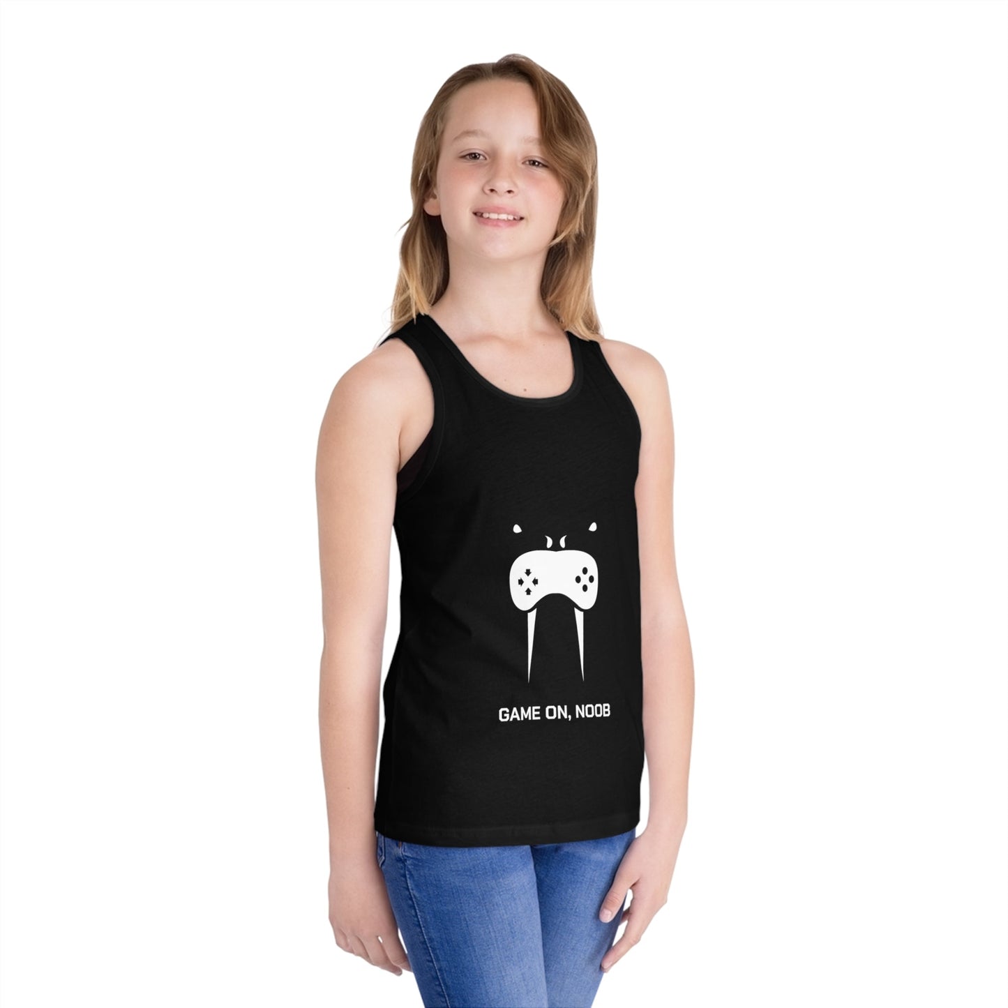 Kids Jersey Tank Top — Basic White Sleeveless Tee for Everyday Play & Warm - Weather Layers - Someone Has to Say It
