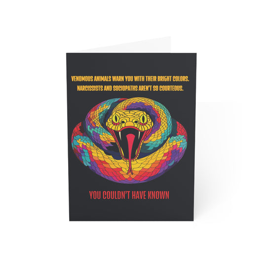 Divorce Greet Card, Narcissist/Sociopath