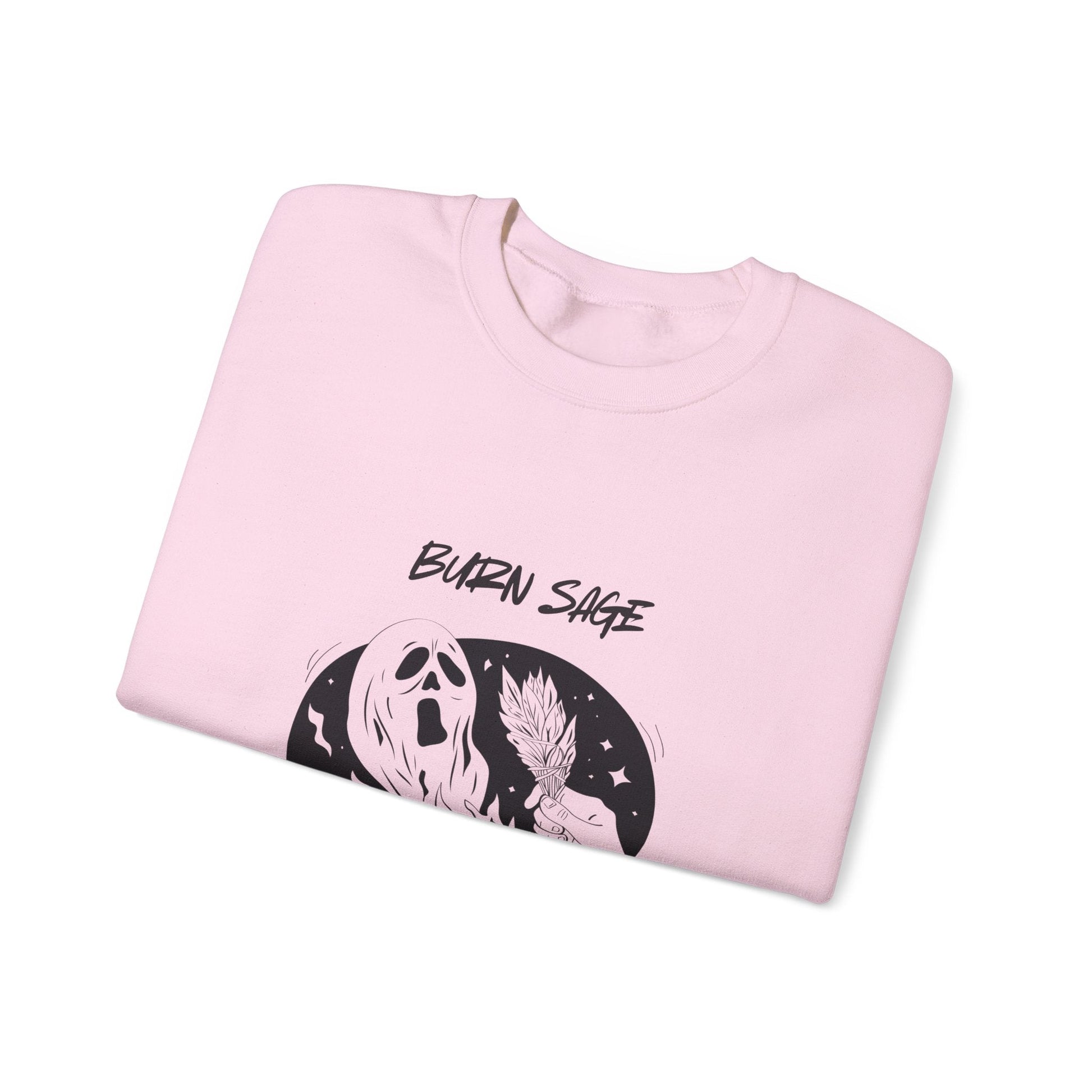 Burn Sage Crewneck Sweatshirt — Witchy Smudging Graphic Pullover - Someone Has to Say It