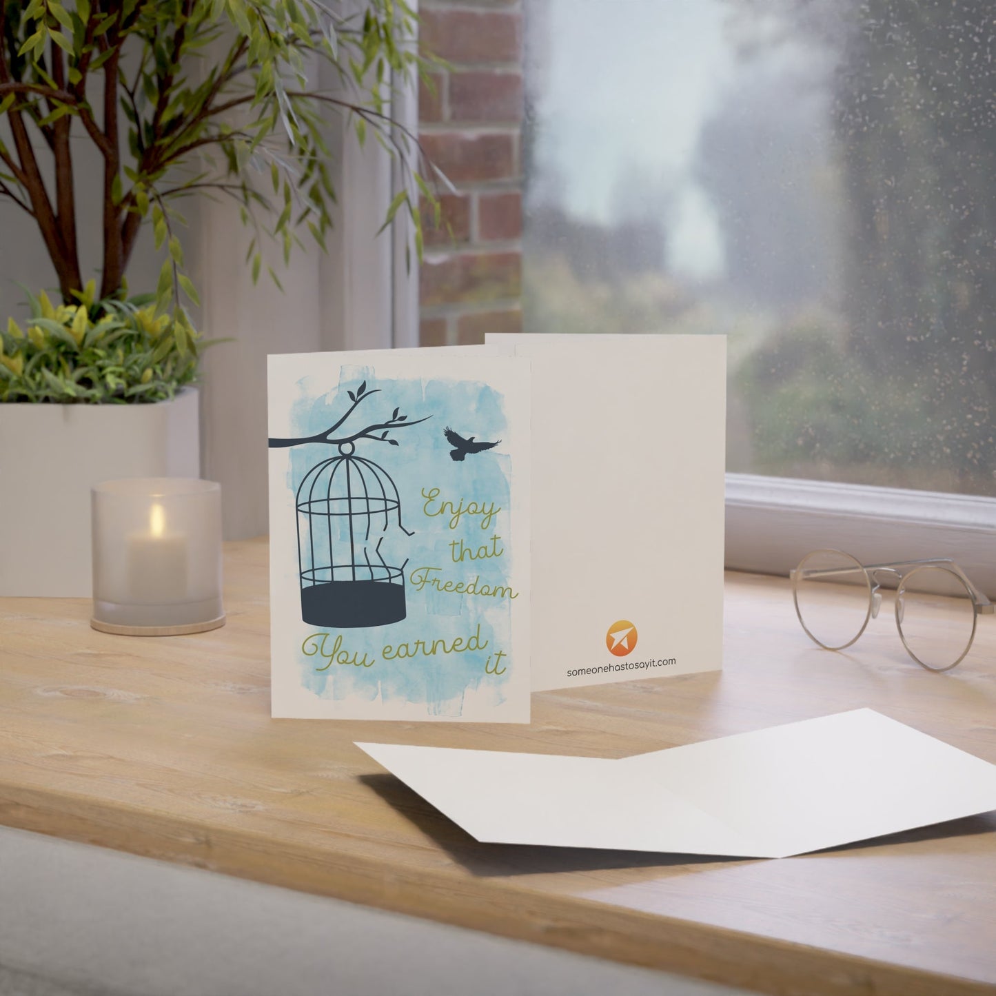 Divorce Greeting Card, Enjoy that Freedom - Someone Has to Say It