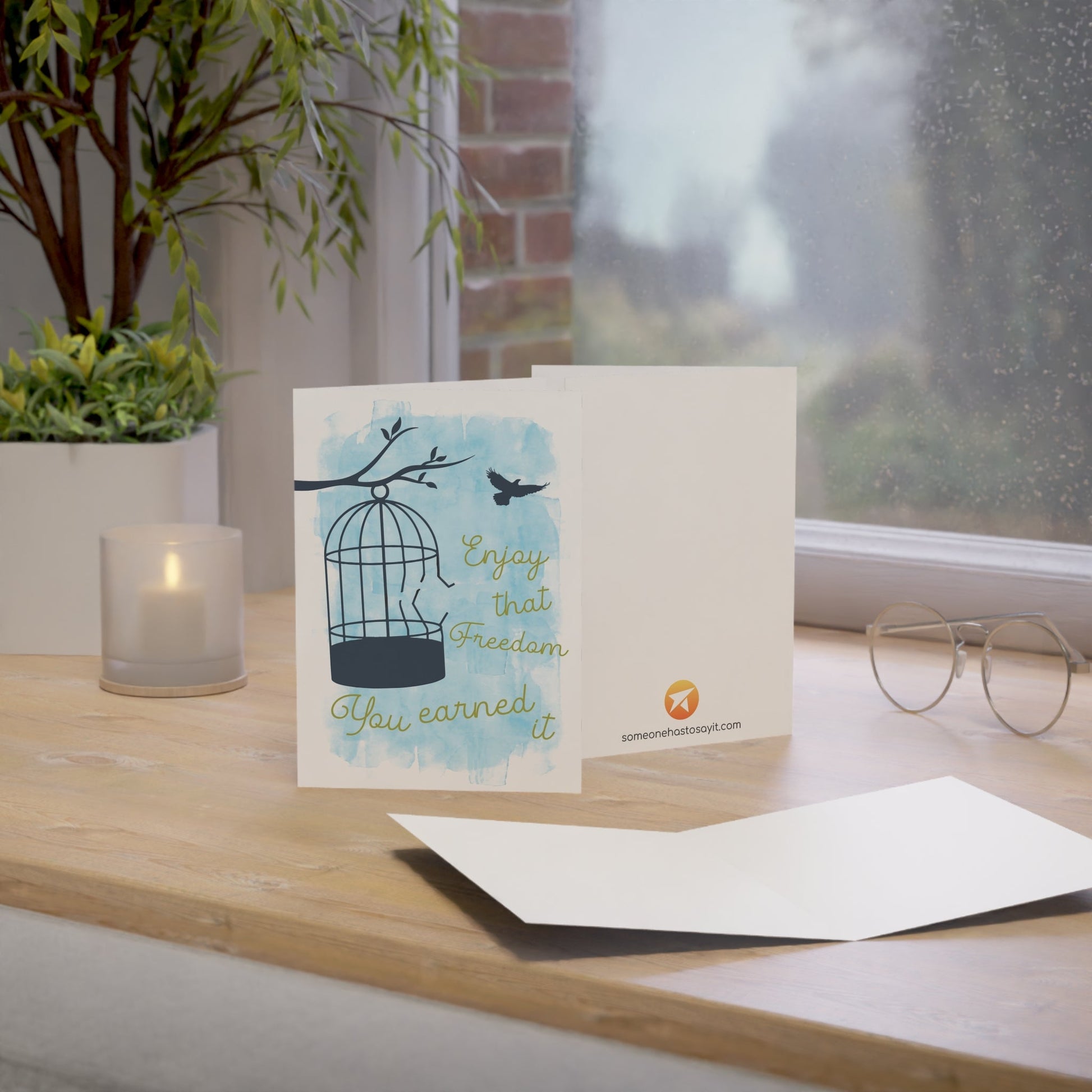 Divorce Greeting Card, Enjoy that Freedom - Someone Has to Say It