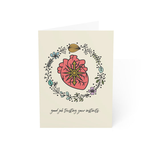 Divorce Greeting Card, Good Job Trusting Your Instincts - Someone Has to Say It