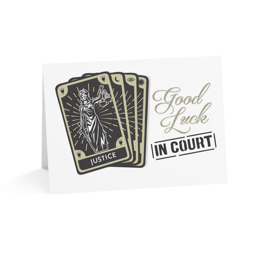 Divorce Greeting Card, Good Luck in Court - Someone Has to Say It