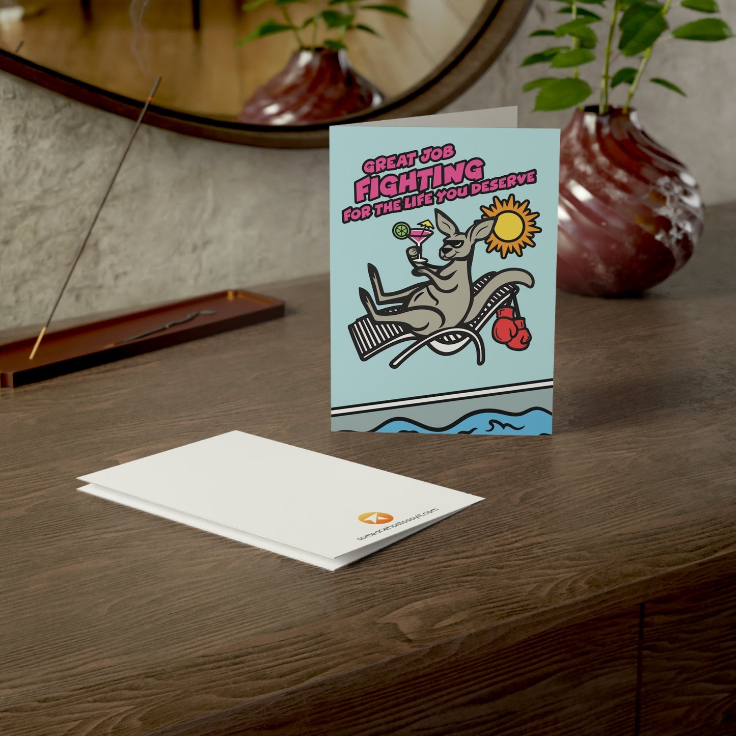 Divorce Greeting Card, Great Job Fighting for the Life You Deserve - Someone Has to Say It