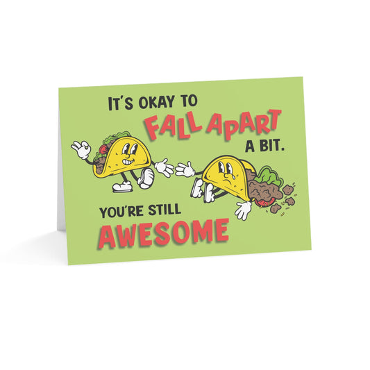 Divorce Greeting Card, It's Okay to Fall Apart - Someone Has to Say It