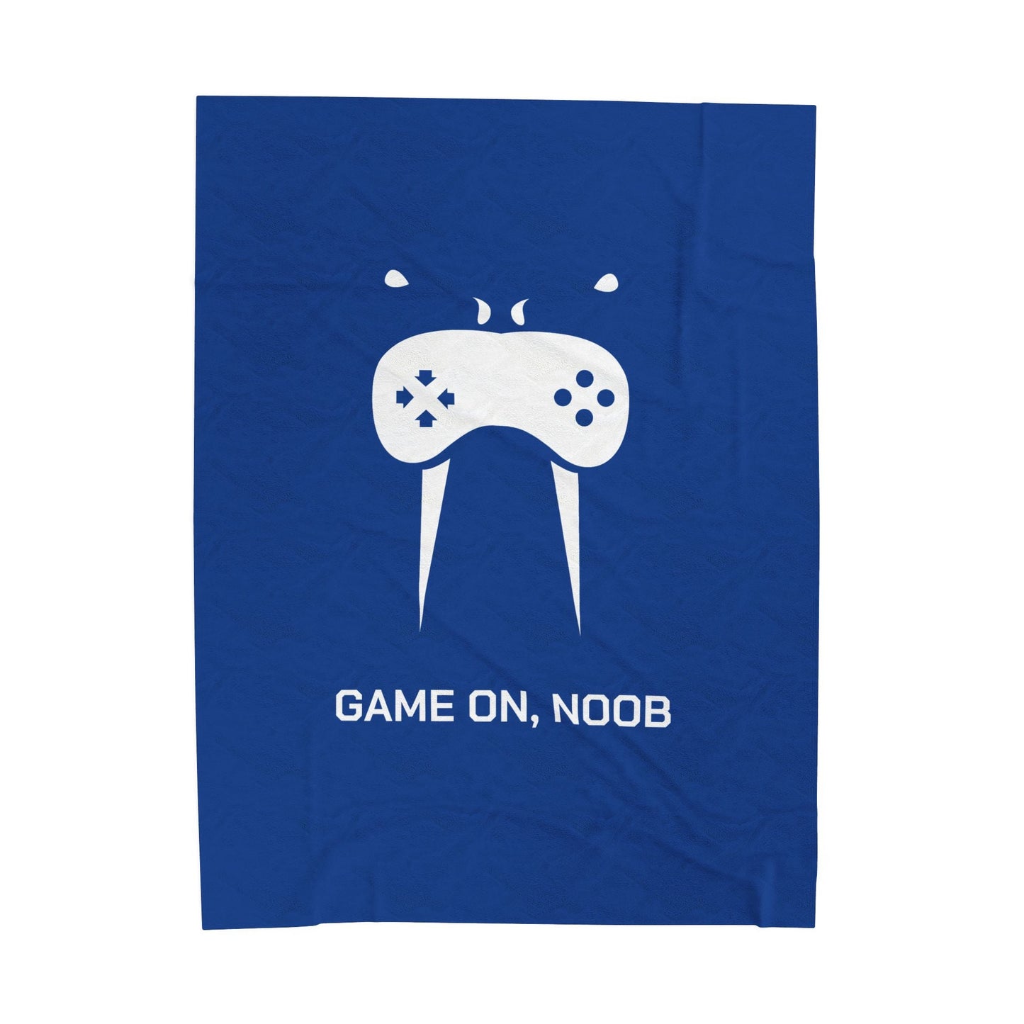 Gaming Velveteen Plush Blanket – “Game On, Noob” Soft Gamer Throw - Someone Has to Say It