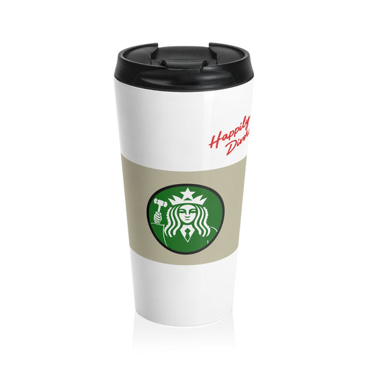 Stainless Steel Travel Mug | Happily Divorced | Divorce Gift | Humorous Tumbler - Someone Has to Say It